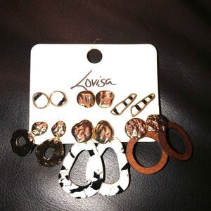 🍭6/$30Lovisa 6 pairs of Earrings NWT